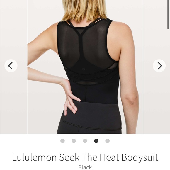 Lululemon seek the heat sheer back mesh bodysuit s small 4 everlux rare - Picture 5 of 7
